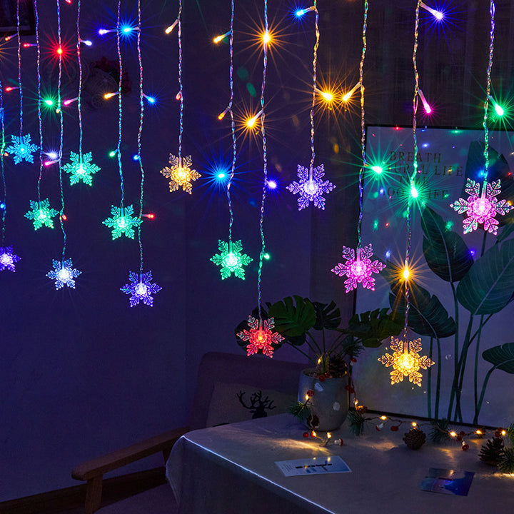 LED-Lichtervorhang mit verschiedenen Motiven