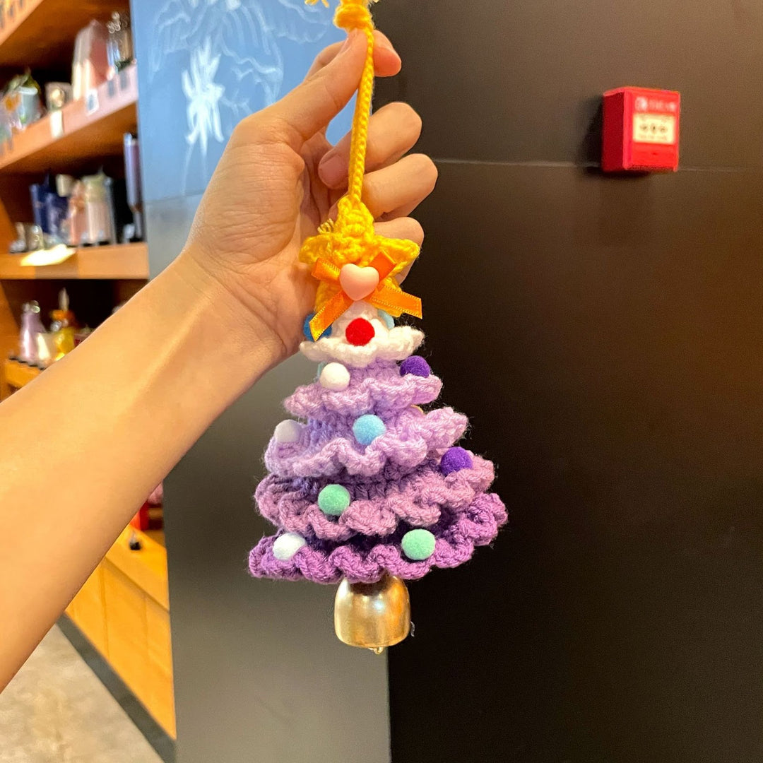 Gehäkelter Mini-Weihnachtsbaum-Anhänger