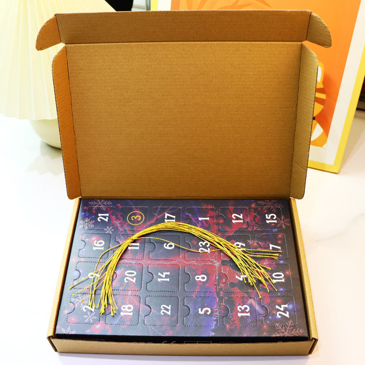 Weihnachts-Adventskalender mit Acryl-Anhängern
