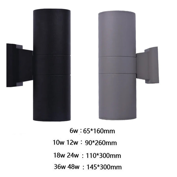 Aluminium Außenwandlampe mit LED - Modernes Licht für Garten und Terrasse | Karnz