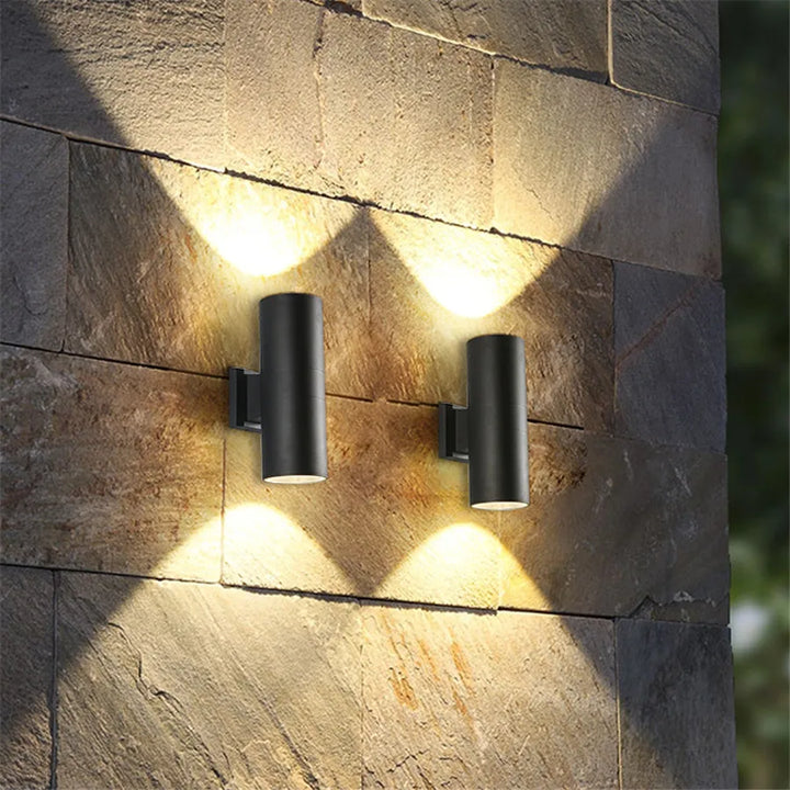 Aluminium Außenwandlampe mit LED - Modernes Licht für Garten und Terrasse | Karnz
