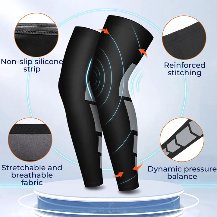 LegVital Vollbein-Kompressionsmanschette für optimierte Blutzirkulation, Muskelunterstützung und schnelle Recovery für Sportler und vielseitige Anwendung Karnz