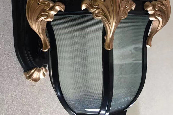 Europäisches Retro-Laternen-Glas Außen wasserdicht 1-Licht Wandleuchte Lamp | Karnz