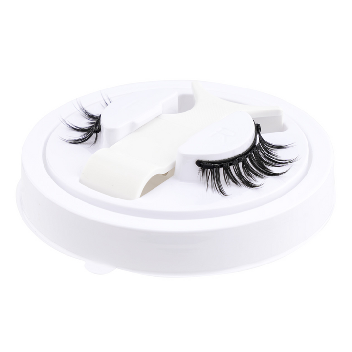Sandsberg | Magnetisches Wimpernset | Wiederverwendbar ohne Kleber, mit Pinzette | Schwarz