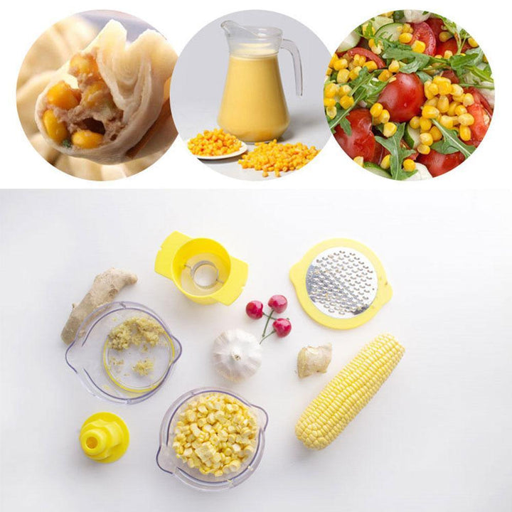 Cob Corn Stripper Mit Eingebautem Messbecher Und Reibe | Karnz