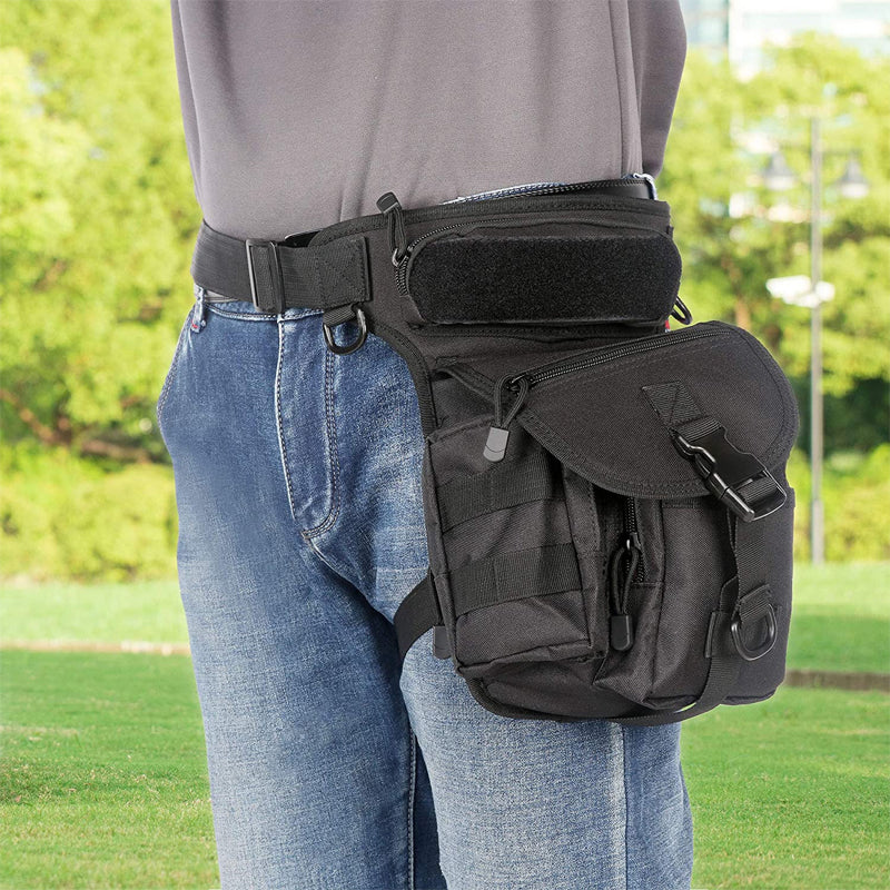 Wasserdichte taktische Hüfttasche aus Nylon für Herren, Beintasche, Reisetasche