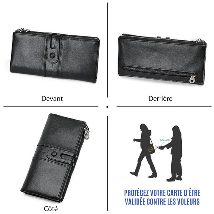 Lange Brieftasche aus echtem Leder | Karnz