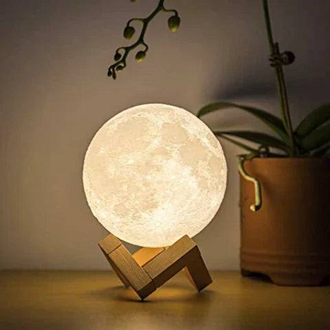 Mondlampe - Lunar - Wiederaufladbar - Touch-Steuerung