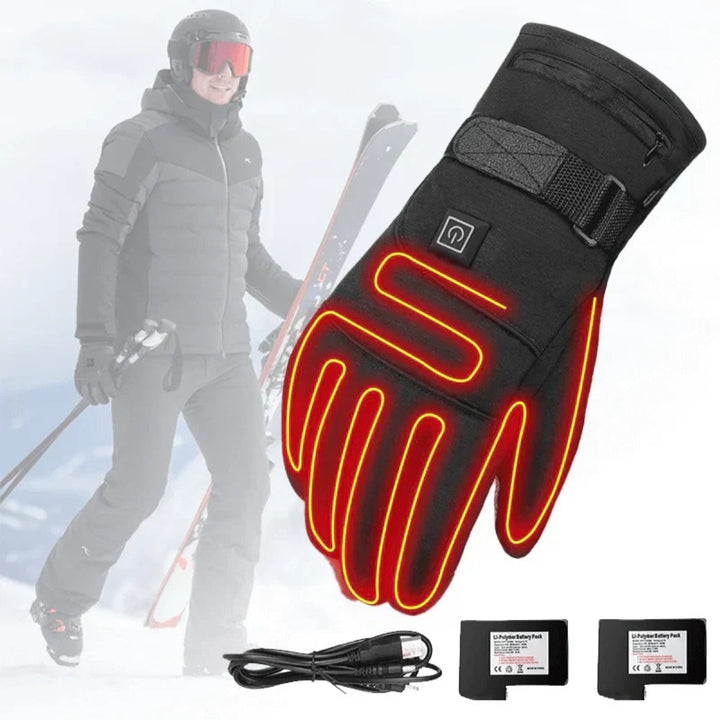 Elektrisch beheizbare Winterhandschuhe – Einstellbare Wärme und Touchscreen-kompatibel