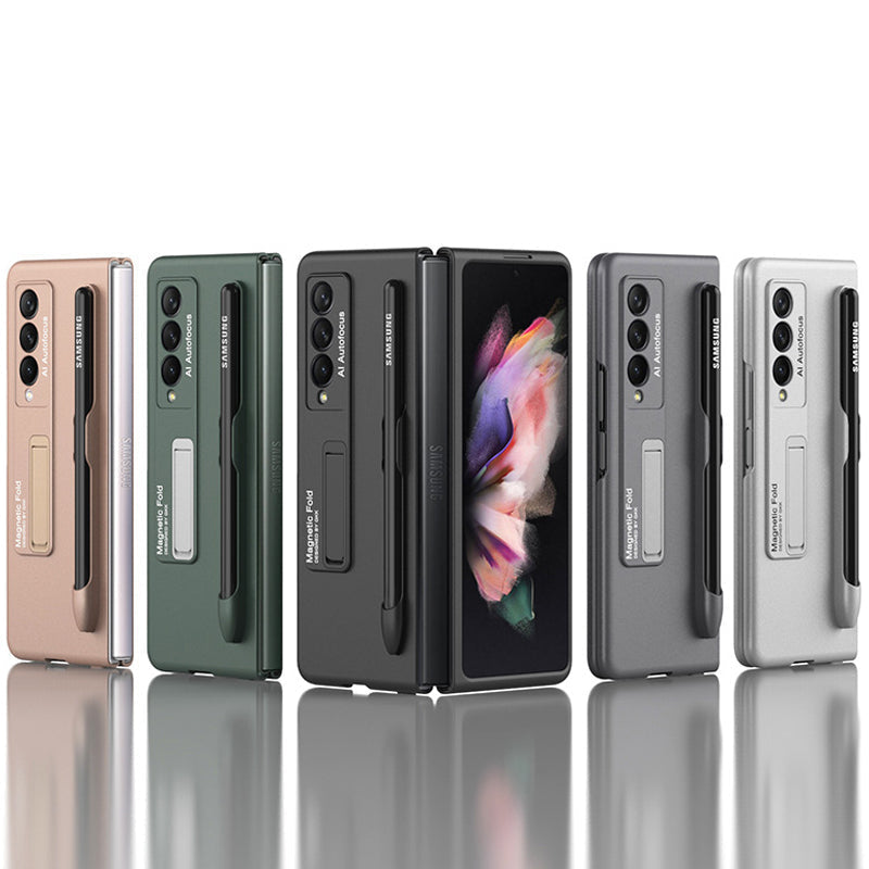 Modische Schutzhülle mit Ständer und Stiftfach für Samsung Galaxy Z Fold 3