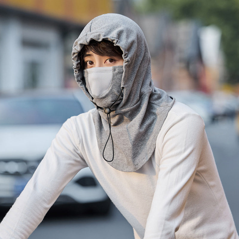 Hooded Face Mask mit Nackenwärmer zum Radfahren | Karnz