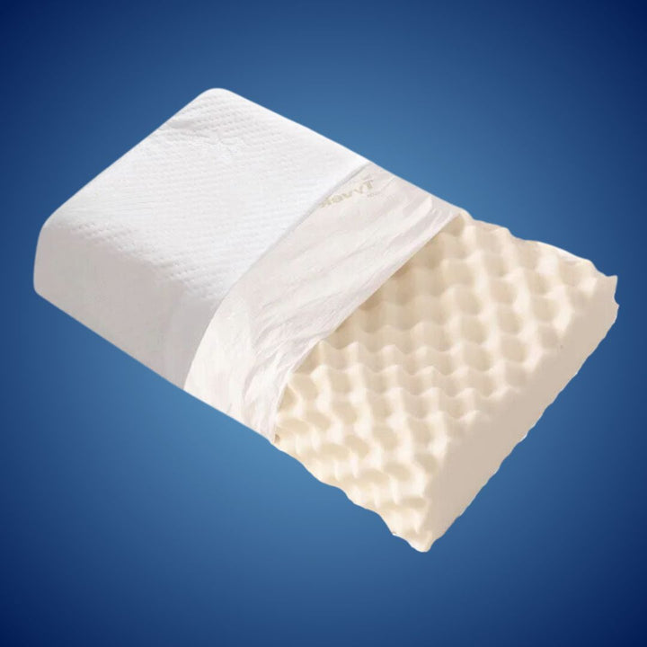 EcoNeck Comfort | 100% Naturkautschuk Orthopädisches Kissen - gegen Nackenschmerzen - Bequemes und Unterstützendes Kissen - Besserer Schlaf - Wellness Karnz
