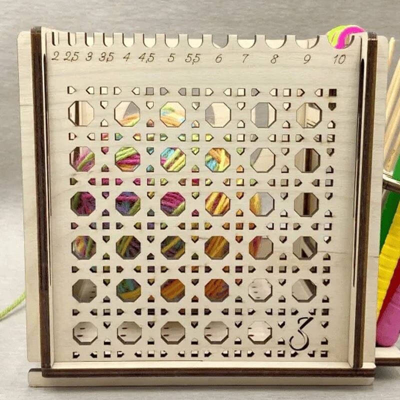 Holzschüssel All-in-One – Multifunktionales Strickwerkzeug | Karnz