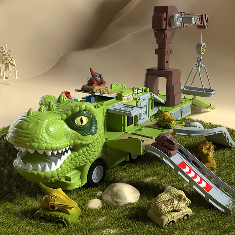 Neues Dinosaurier Transformations Ingenieur Lkw Schienen Spielzeugset Karnz