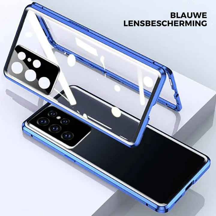 Sandsberg gehärtetes Glas Doppelseitige Handyhülle für Samsung