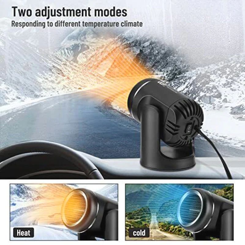 Tragbarer, um 360° drehbarer Autoheizkörper