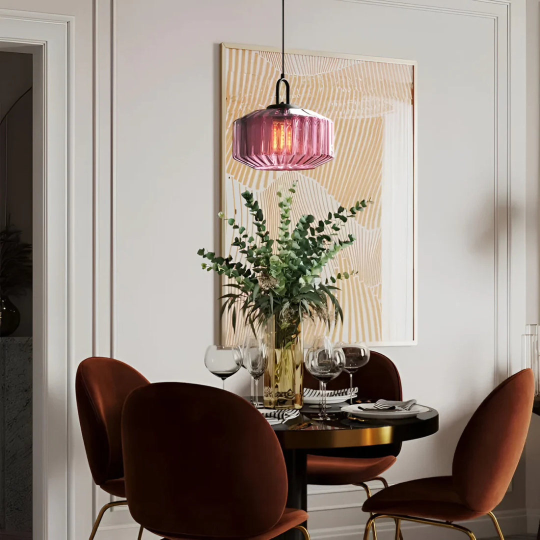 Karnz | Retro Farbige Glaspendelleuchte