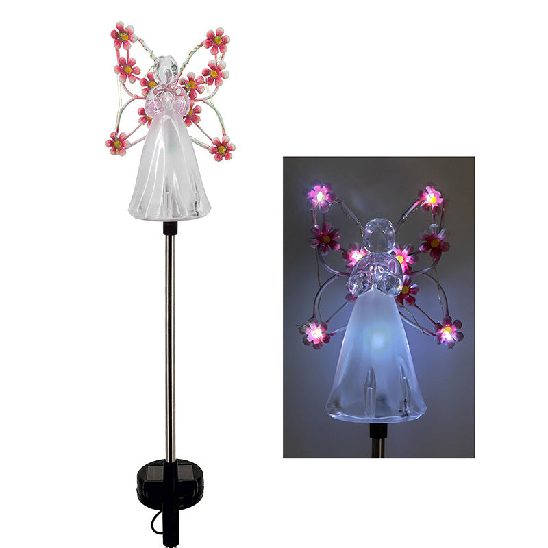 Luminous Haven Solar-Engel-LED-Gartenleuchte – Elegante Außenbeleuchtung für Gärten und Gedenkstätten