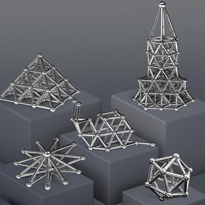 DIY-Set aus Magnetkugeln und -stäben