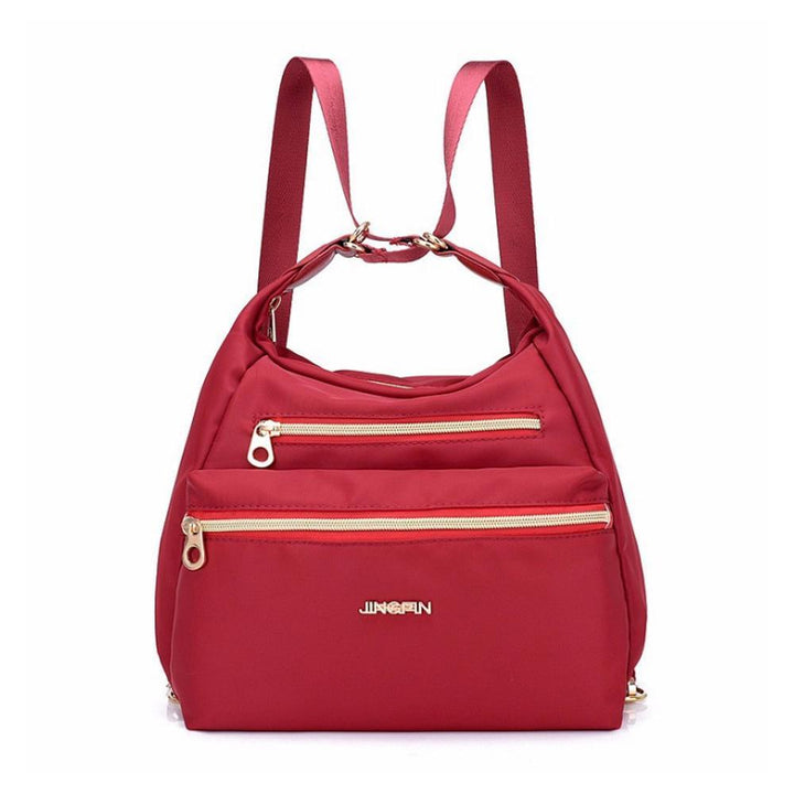 Tasche mit doppelten Reißverschlüsse, Rucksack, Handtasche und Umhängetasche | Karnz