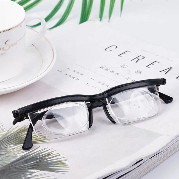VisionShift Brille mit verstellbarem Fokus
