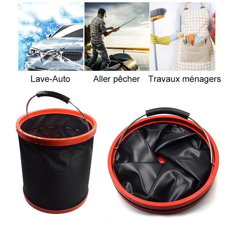 Tragbarer zusammenklappbarer Eimer für Outdoor-Angeln | Karnz