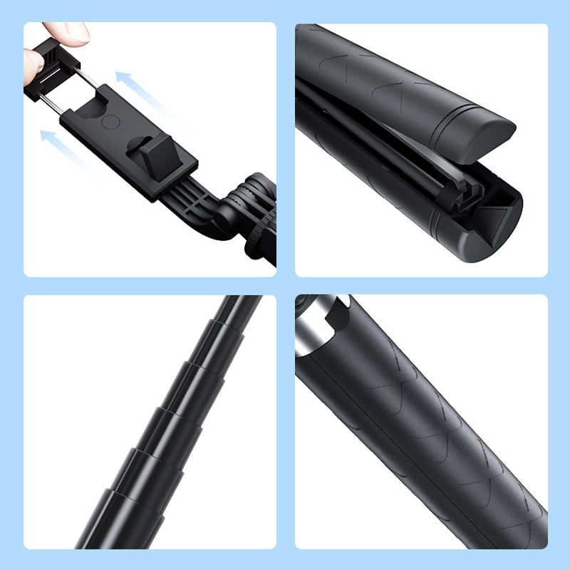 Selfie-Stick mit LED-Fülllicht | Karnz