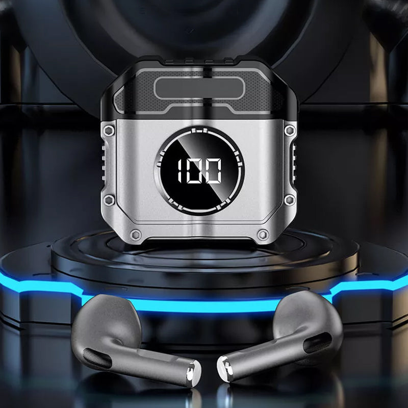 Bluetooth-Kopfhörer mit Geräuschunterdrückung und digitalem Display