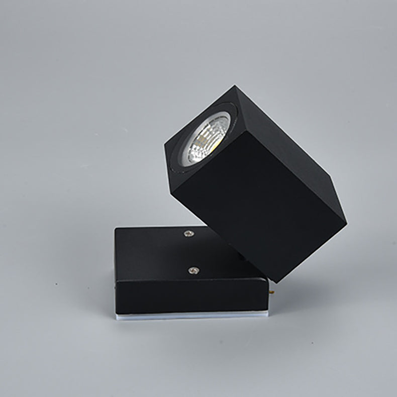 Moderne Einfachheit Wasserdichte Einstellbare Winkel Quadratische Aluminium LED Wandlampe Für Außenpatio | Karnz