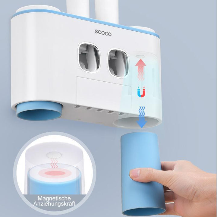 Automatischer Zahnbürstenhalter und Zahnpastaspender Set | Karnz