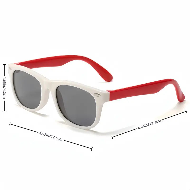 Karnz | Kinder Flex Sonnenbrille mit flexiblem und robustem Rahmen
