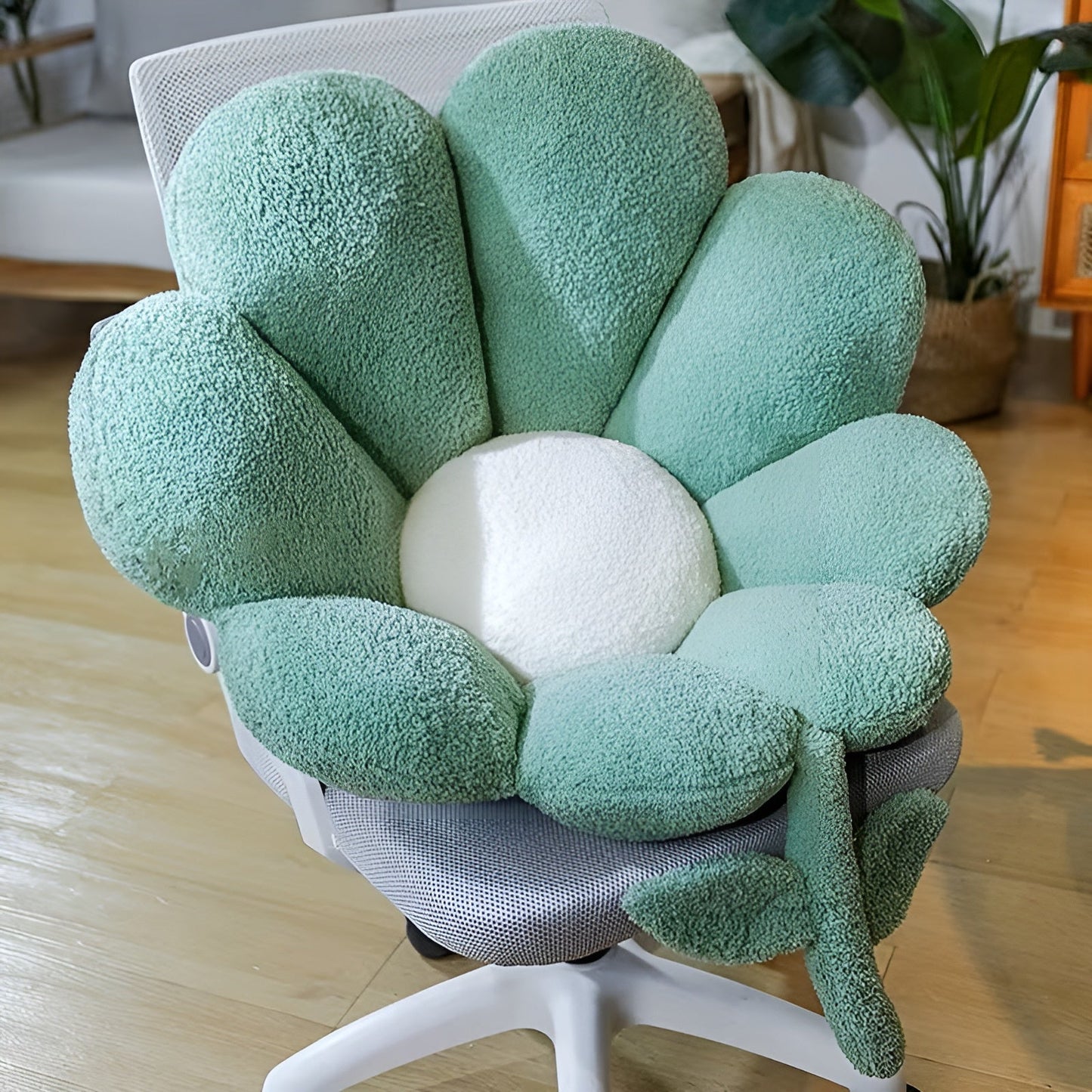 Blumenkissen – Weich und gemütlich | Dekoratives Bodenkissen für Sofa, Schlafzimmer und Wohnzimmer