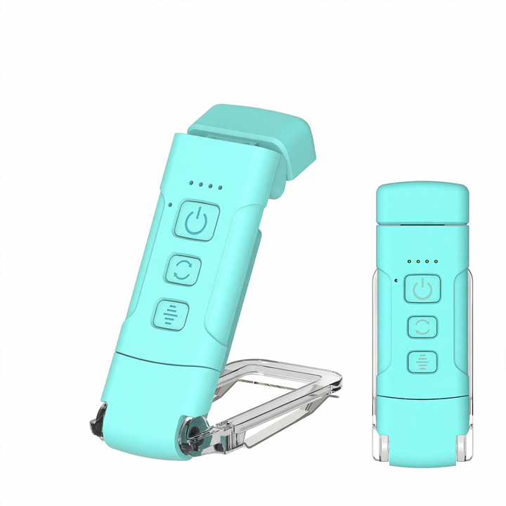 Faltbare LED-Klemmleuchte für Bücher, USB-aufladbar