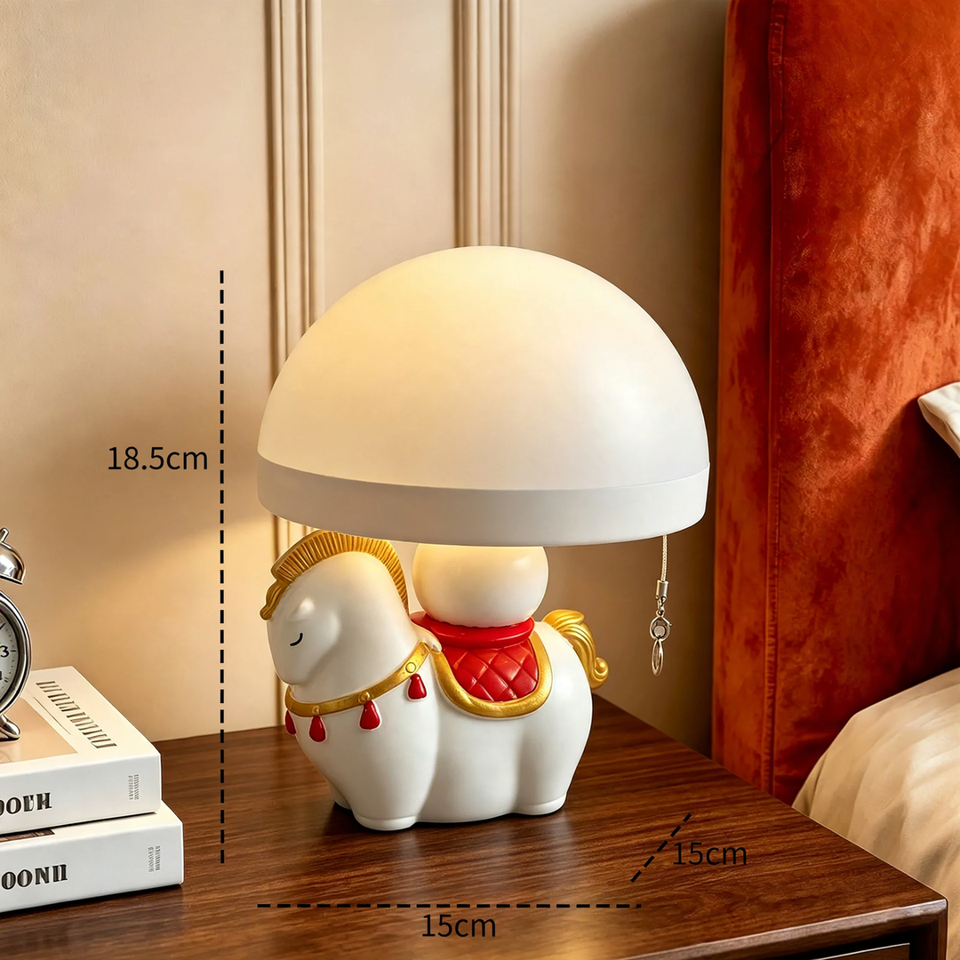 Niedliche Pferd-Qualle Tischlampe