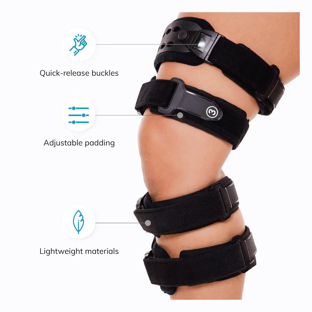 Arthrose Linderung Kniebandage | Mediale und laterale OA Unterstützung bei Knochen-auf-Knochen Arthritis Schmerzen