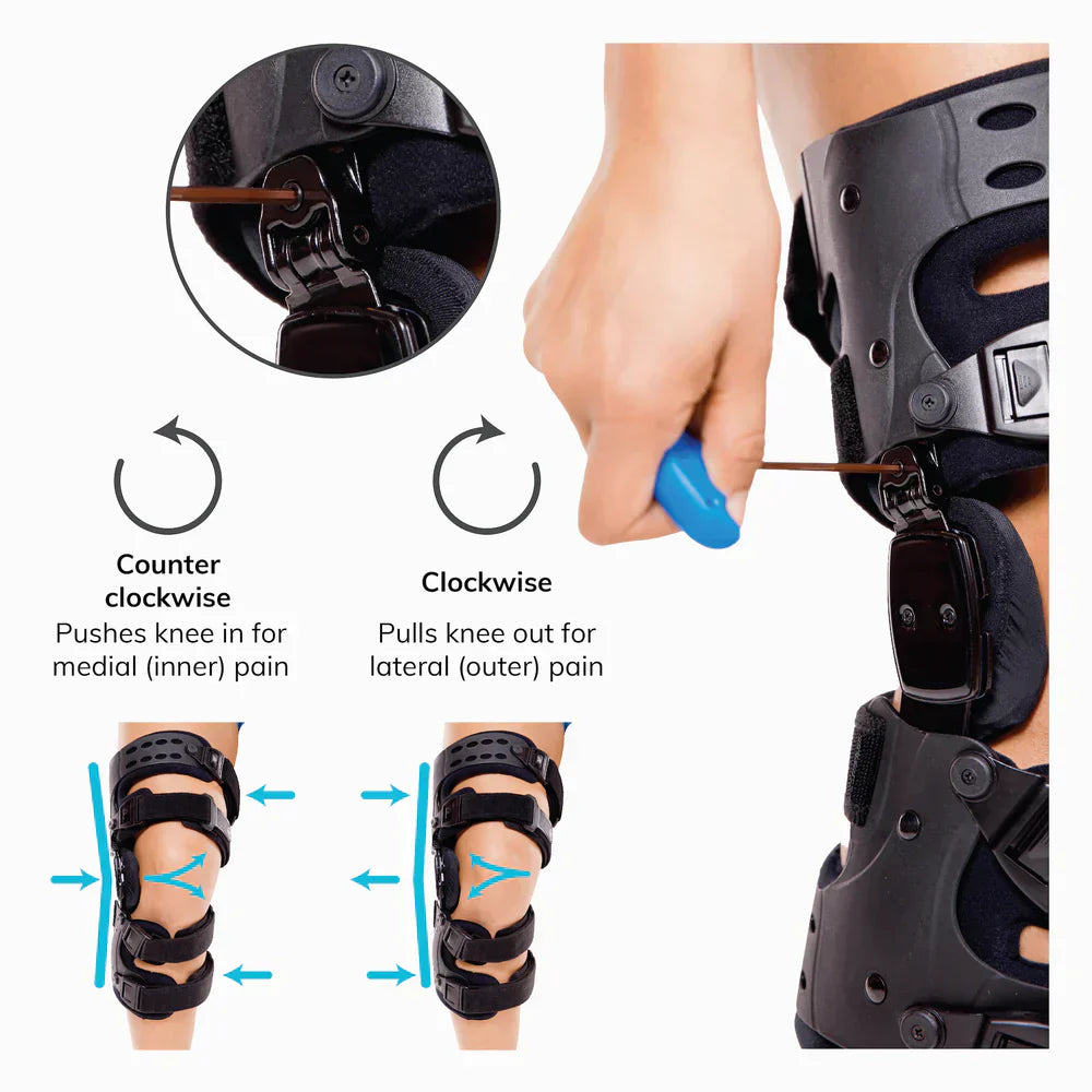 Osteoarthritis Relief Kniebandage | Mediale und laterale OA Unterstützung für Knorpel-auf-Knorpel Arthritis Schmerzen