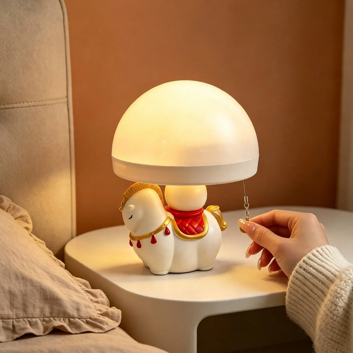 Niedliche Pferd-Qualle Tischlampe