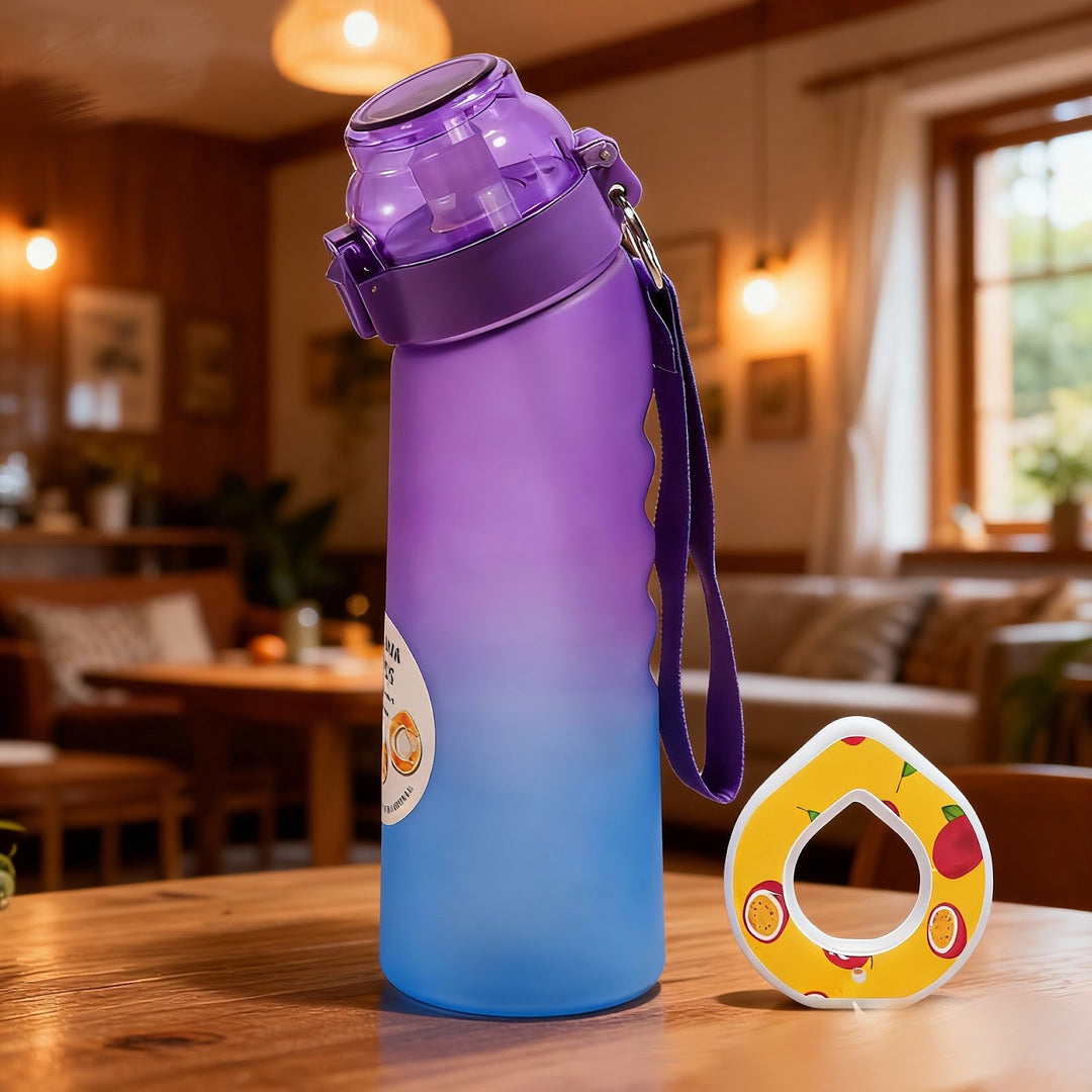 Trinkbecher mit Aromaring und Strohhalm, 800 ml
