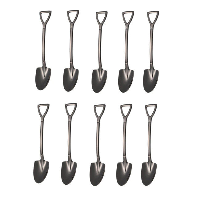 10PCS Kaffeelöffel Schaufel Dessertlöffel Teelöffel Rührlöffel | Karnz