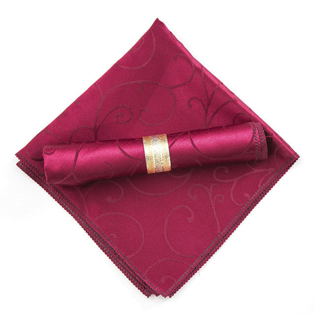 10 Stück Polyester Jacquard Tischservietten Dinner Servietten Taschentücher | Karnz