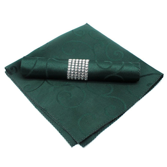 10 Stück Polyester Jacquard Tischservietten Dinner Servietten Taschentücher | Karnz