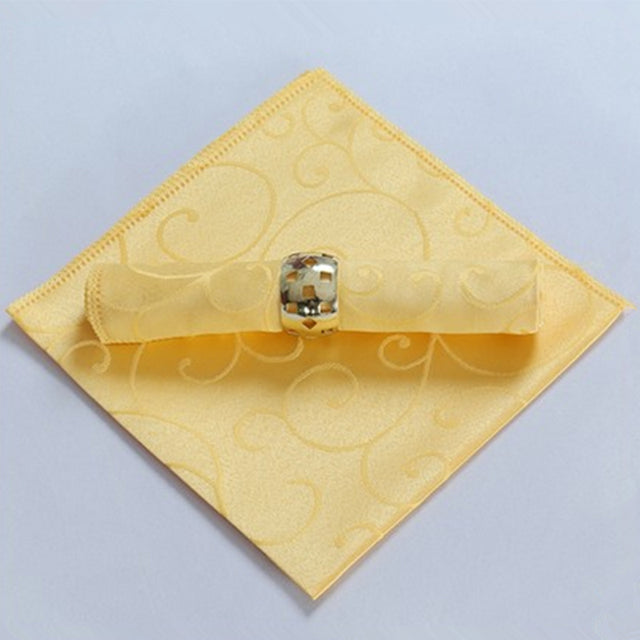 10 Stück Polyester Jacquard Tischservietten Dinner Servietten Taschentücher | Karnz