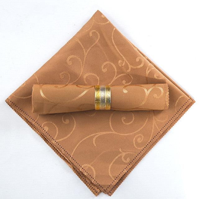 10 Stück Polyester Jacquard Tischservietten Dinner Servietten Taschentücher | Karnz