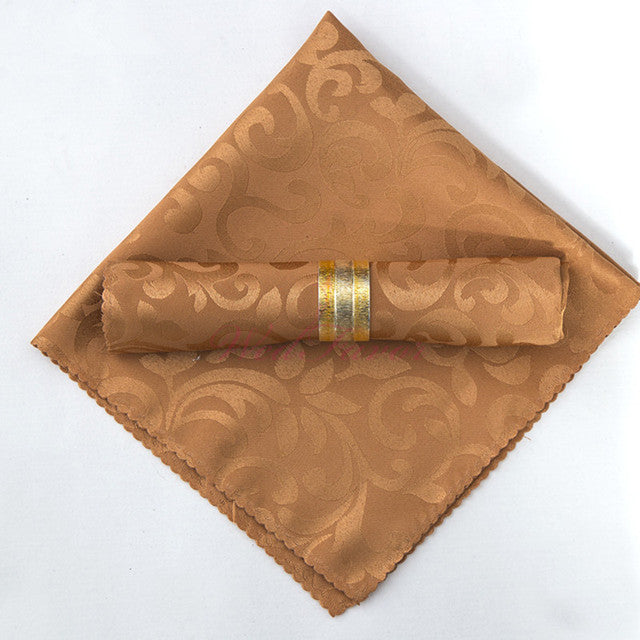 10 Stück Polyester Jacquard Tischservietten Dinner Servietten Taschentücher | Karnz