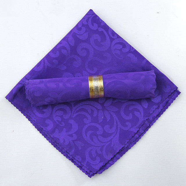 10 Stück Polyester Jacquard Tischservietten Dinner Servietten Taschentücher | Karnz
