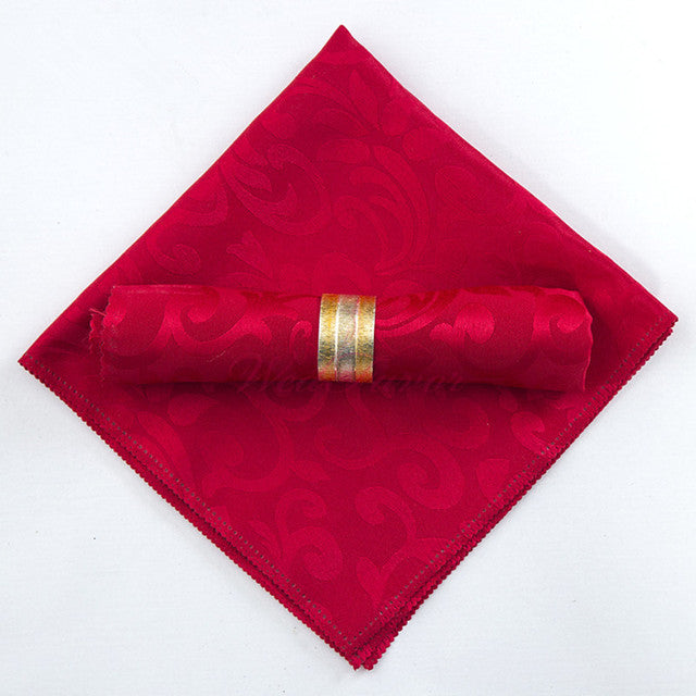 10 Stück Polyester Jacquard Tischservietten Dinner Servietten Taschentücher | Karnz