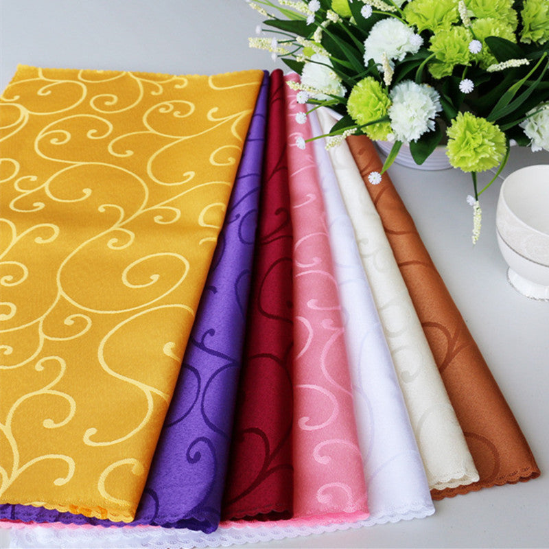 10 Stück Polyester Jacquard Tischservietten Dinner Servietten Taschentücher | Karnz