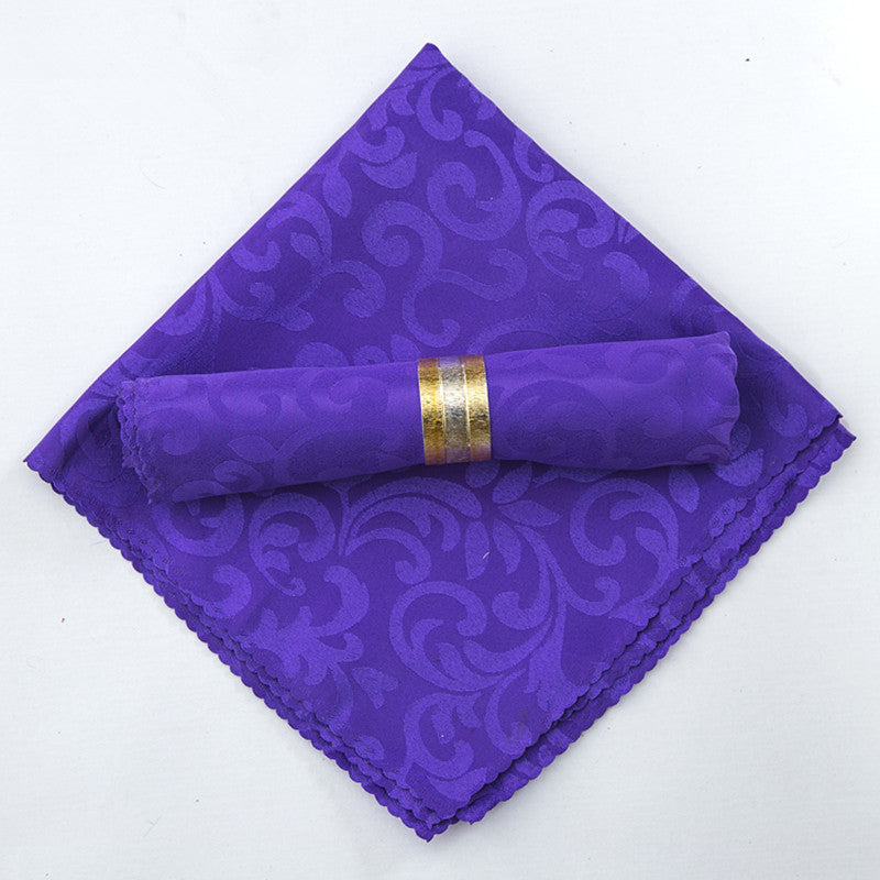 10 Stück Polyester Jacquard Tischservietten Dinner Servietten Taschentücher | Karnz