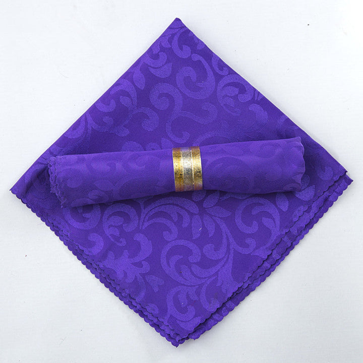 10 Stück Polyester Jacquard Tischservietten Dinner Servietten Taschentücher | Karnz
