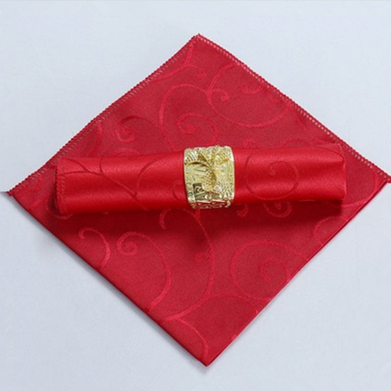 10 Stück Polyester Jacquard Tischservietten Dinner Servietten Taschentücher | Karnz